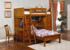 Coaster Workstation Bunk Bed solid oak 460133
