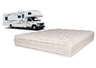 pick up RV mattress on the road at the factory