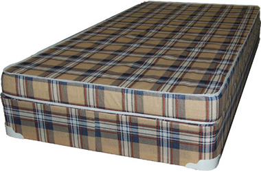 cheap foam mattress plaid color covering