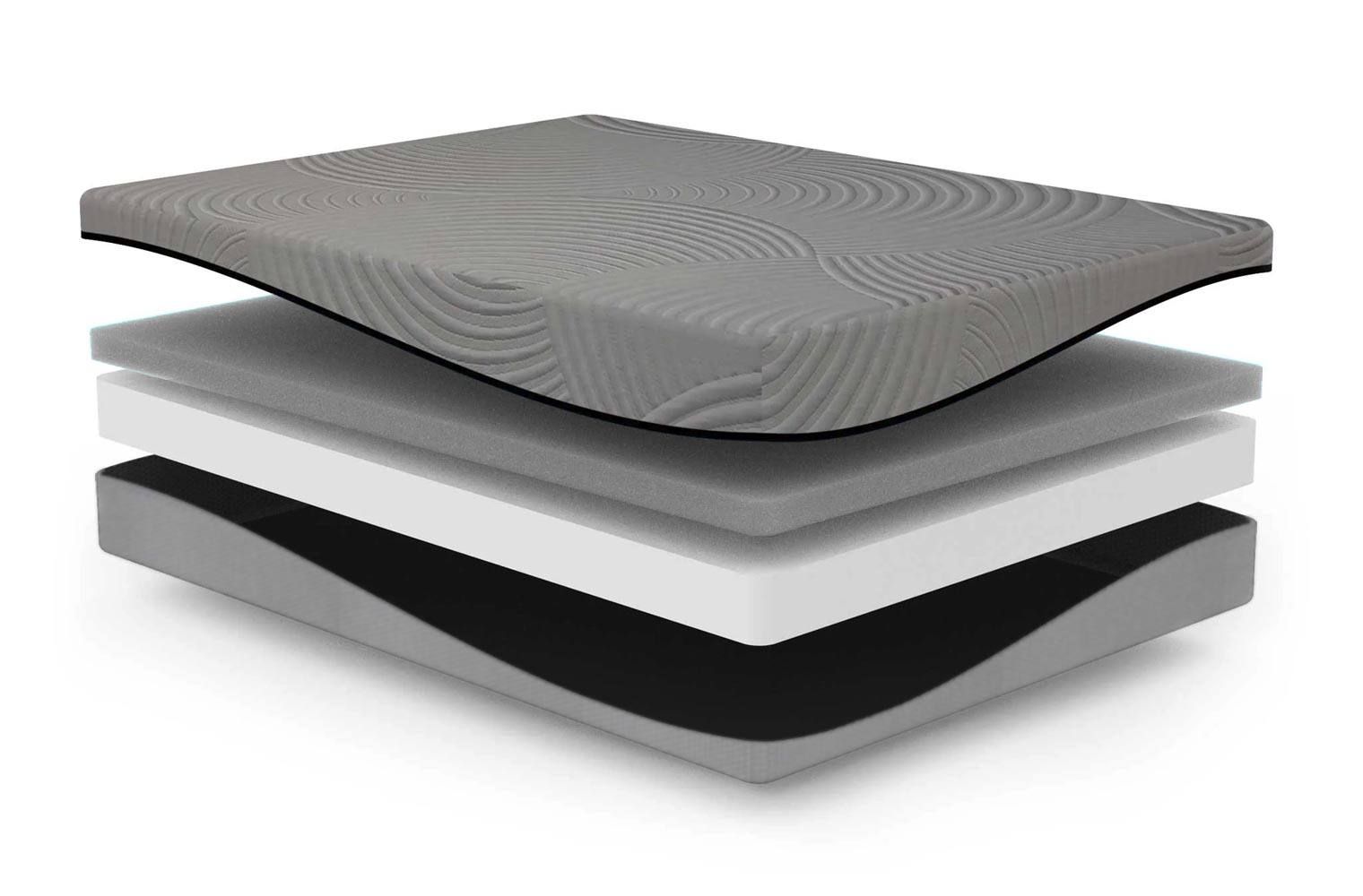 GelMax ventilated charcoal memory foam and gel support