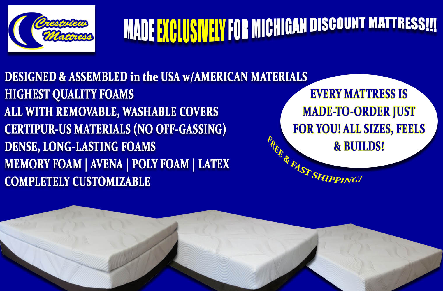 59 X 78 Crestview 8 A Firm Gel Mattress